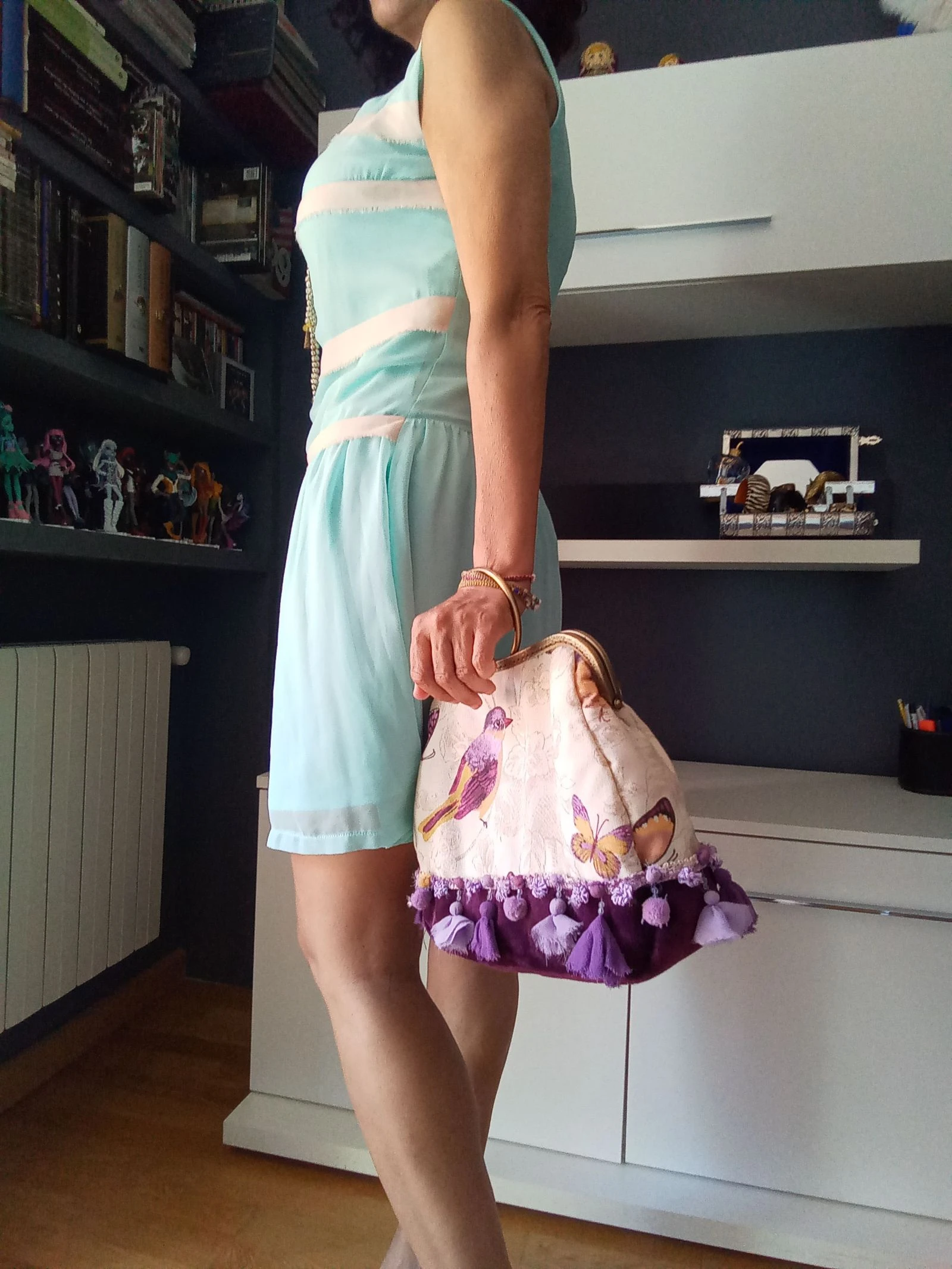 Vestido de verão verde água – photo 7